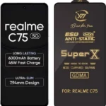 Edge Tempered Glass for realme C75 5G  (Pack of 1)