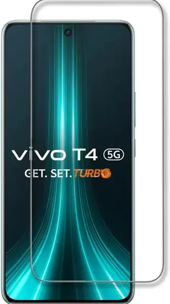 Edge To Edge Tempered Glass for Vivo T4 5G  (Pack of 1)